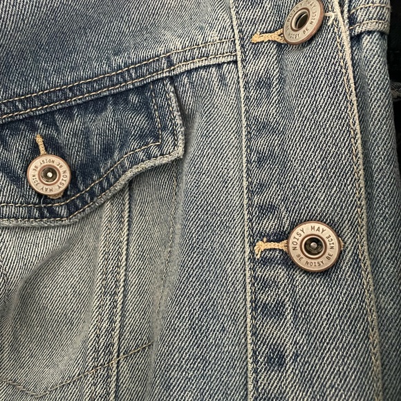 NOISY MAY - Reversed Style Denim Jacket - Picture 5 of 7